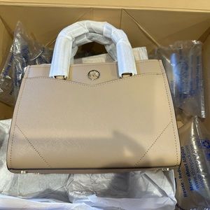 Everly Medium Saffiano Leather Satchel